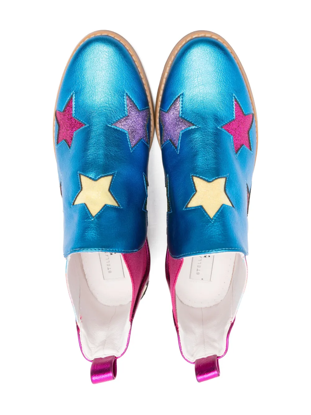 Stella McCartney Kids Enkellaarzen verfraaid met ster Blauw