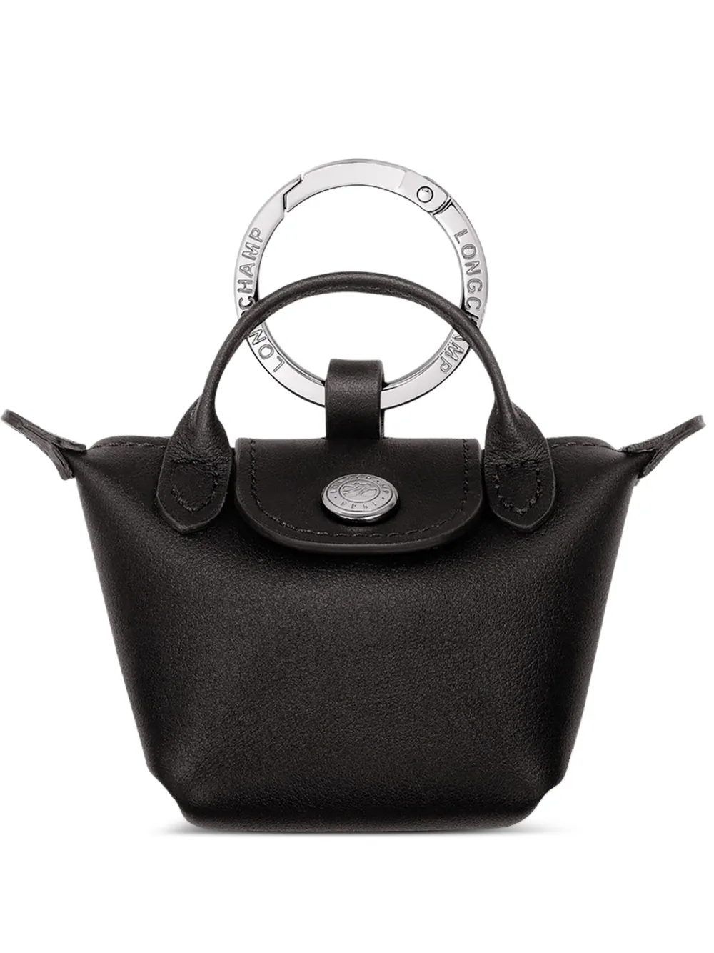 Longchamp Le Pliage sleutelhanger met AirPods hoesje Zwart