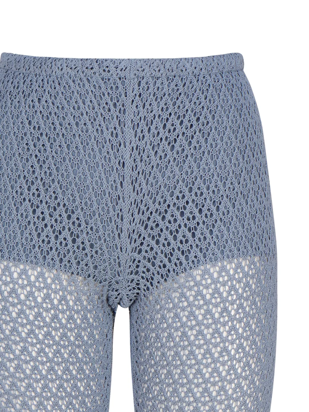 Blumarine open-knit trousers Blauw