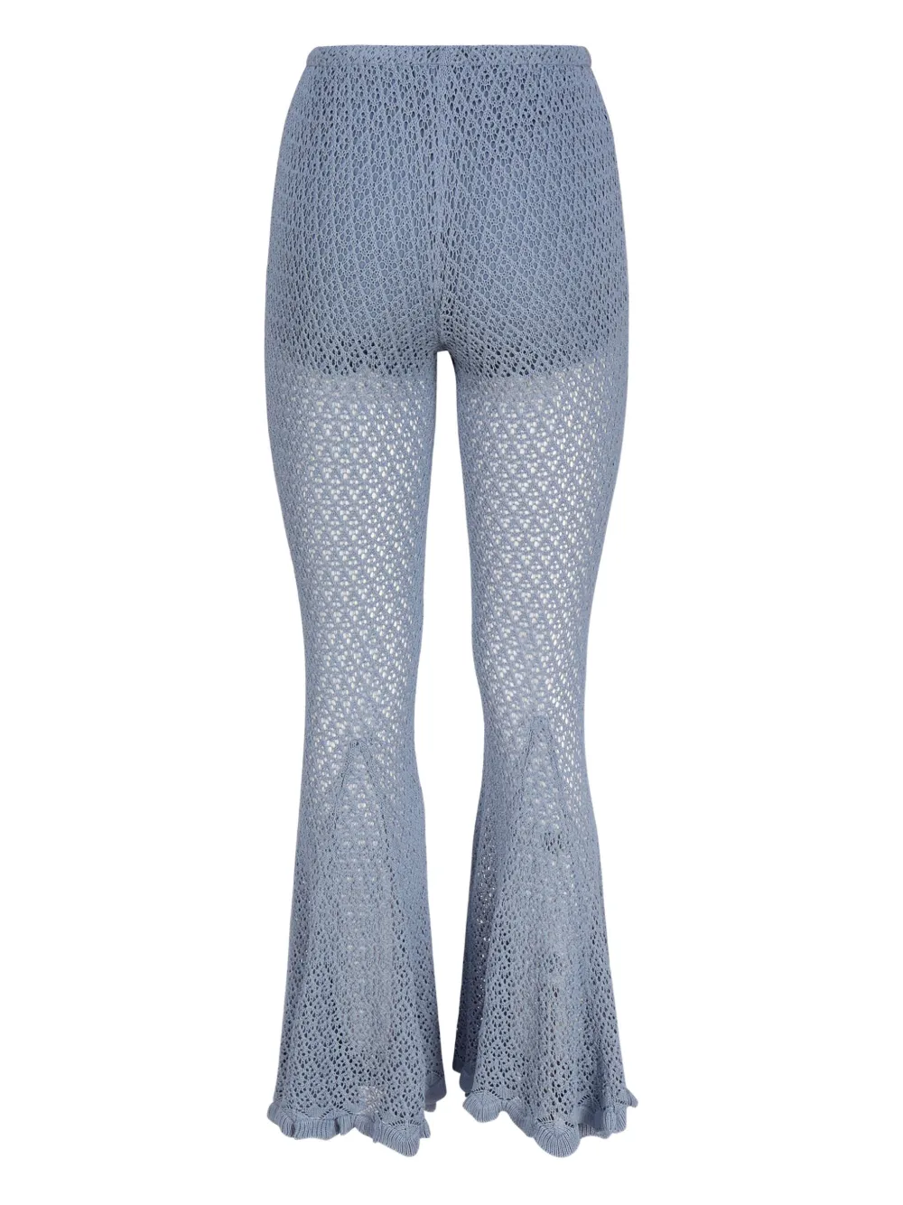 Blumarine open-knit trousers Blauw