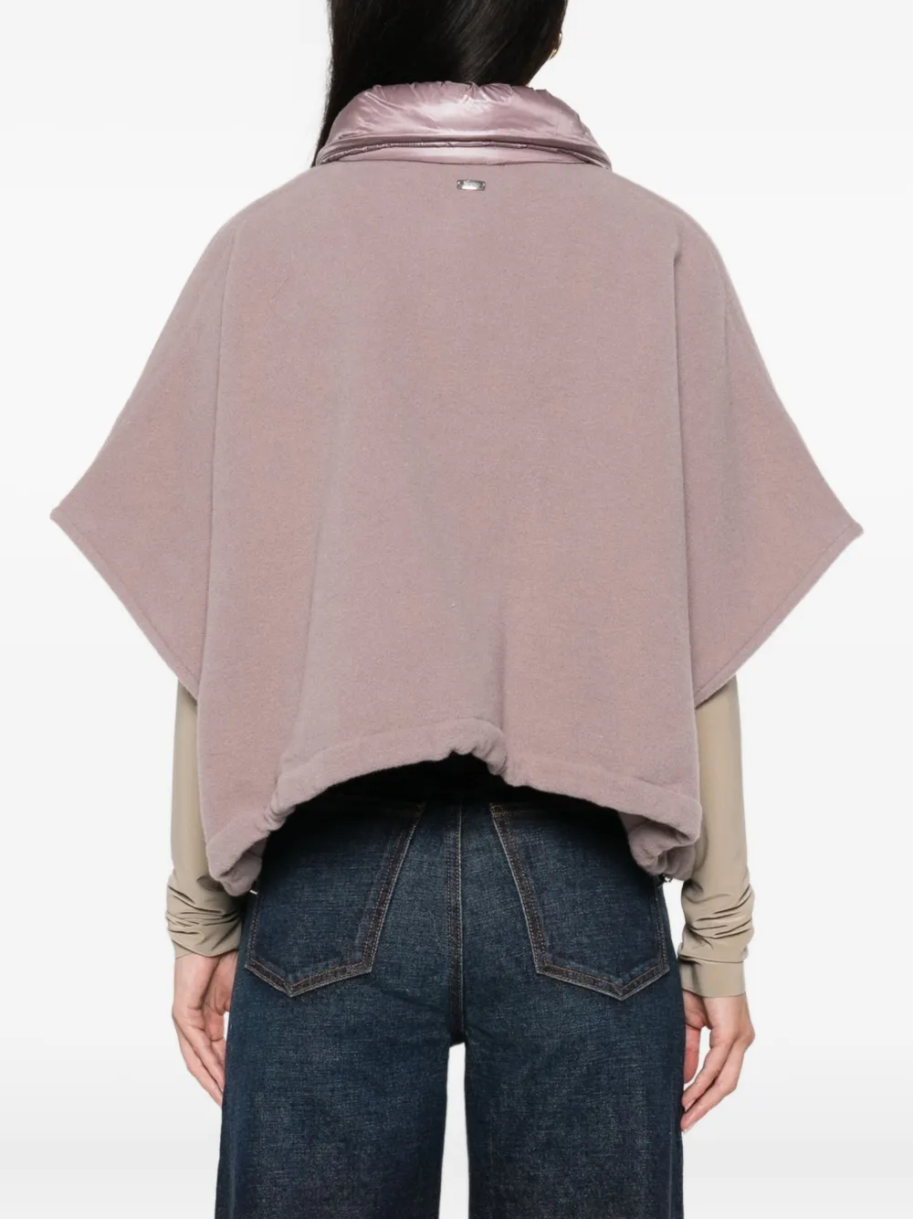 Herno quilted-pocket fleece jacket Paars