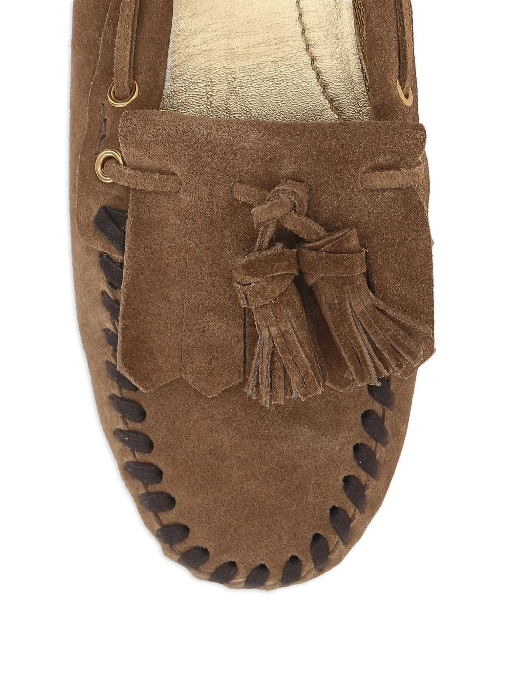 Car Shoe Driving tassel-embellished suede loafers Bruin