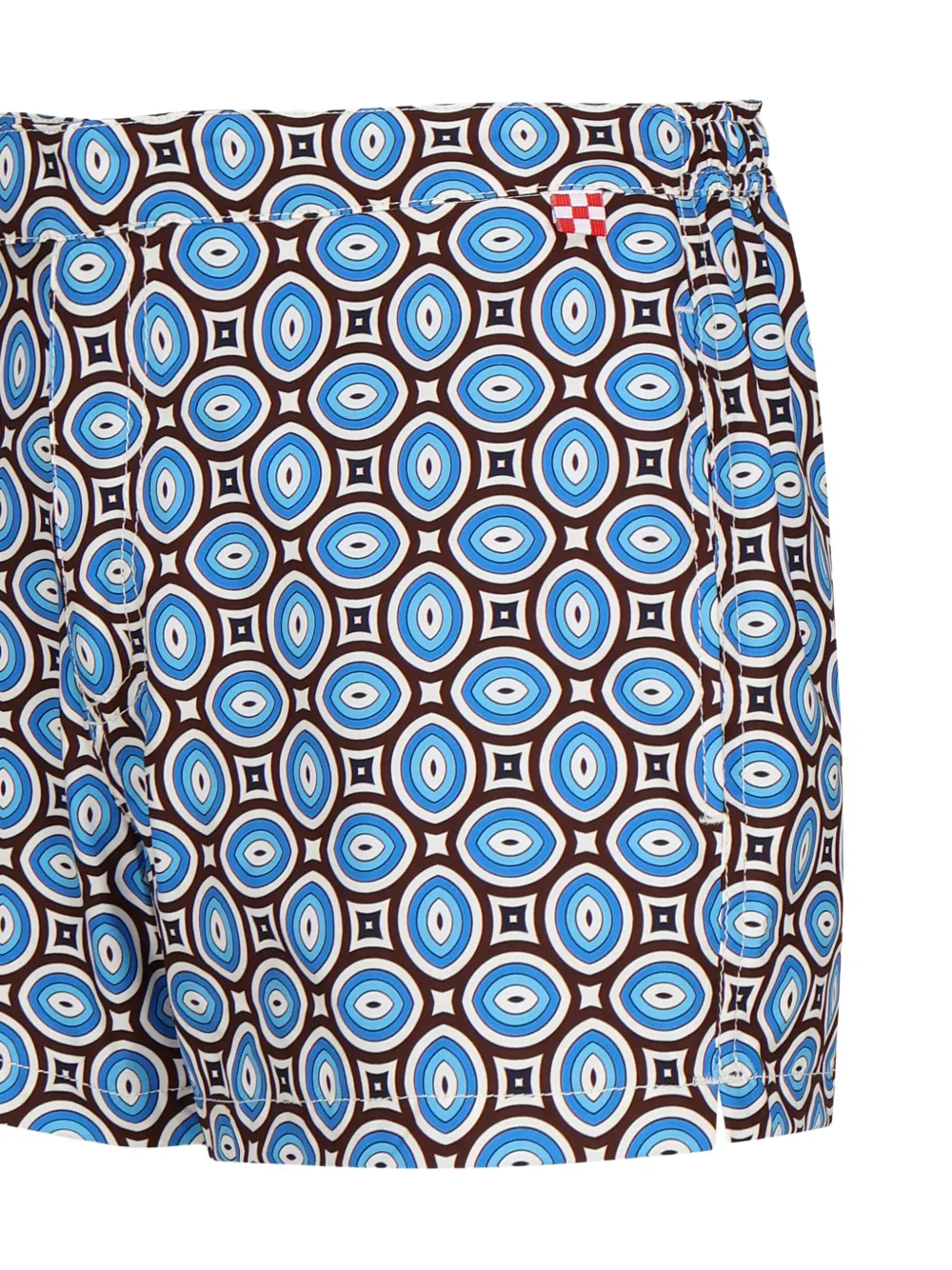 MC2 Saint Barth Harry geometric-print swim shorts Blauw