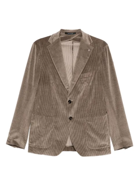 Tagliatore corduroy patch-pocket blazer