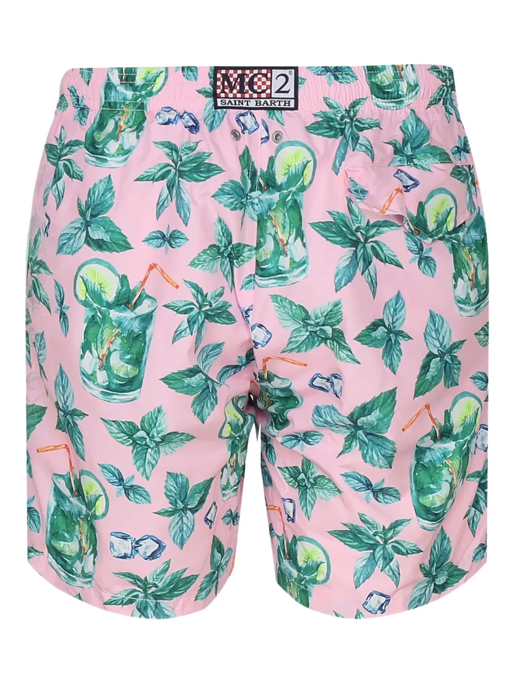 MC2 Saint Barth Lightning mojito-print swim shorts Roze