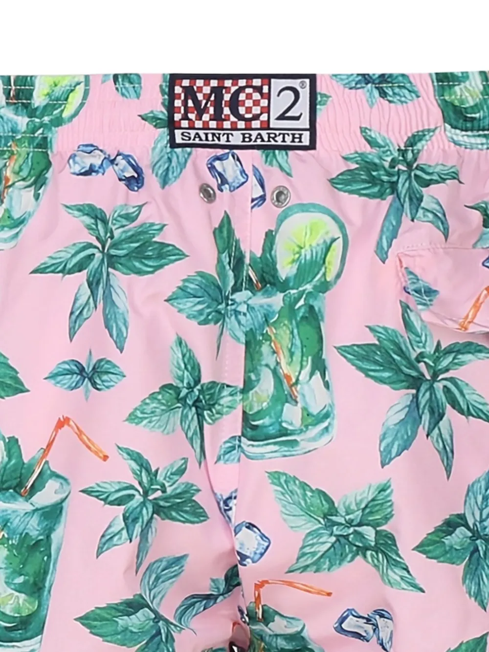 MC2 Saint Barth Lightning mojito-print swim shorts Roze