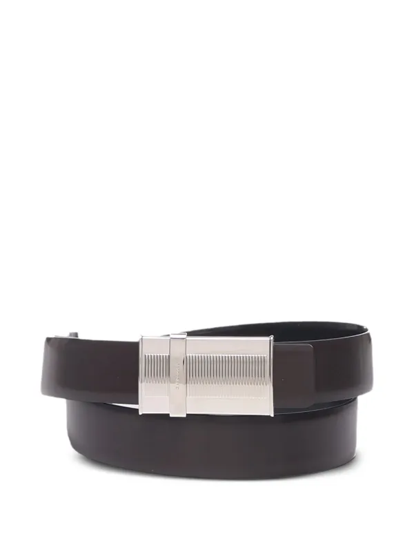 Ferragamo ブラウンレザーベルト Ferragamo リバーシブル レザーベルト | ブラウン | FARFETCH JP