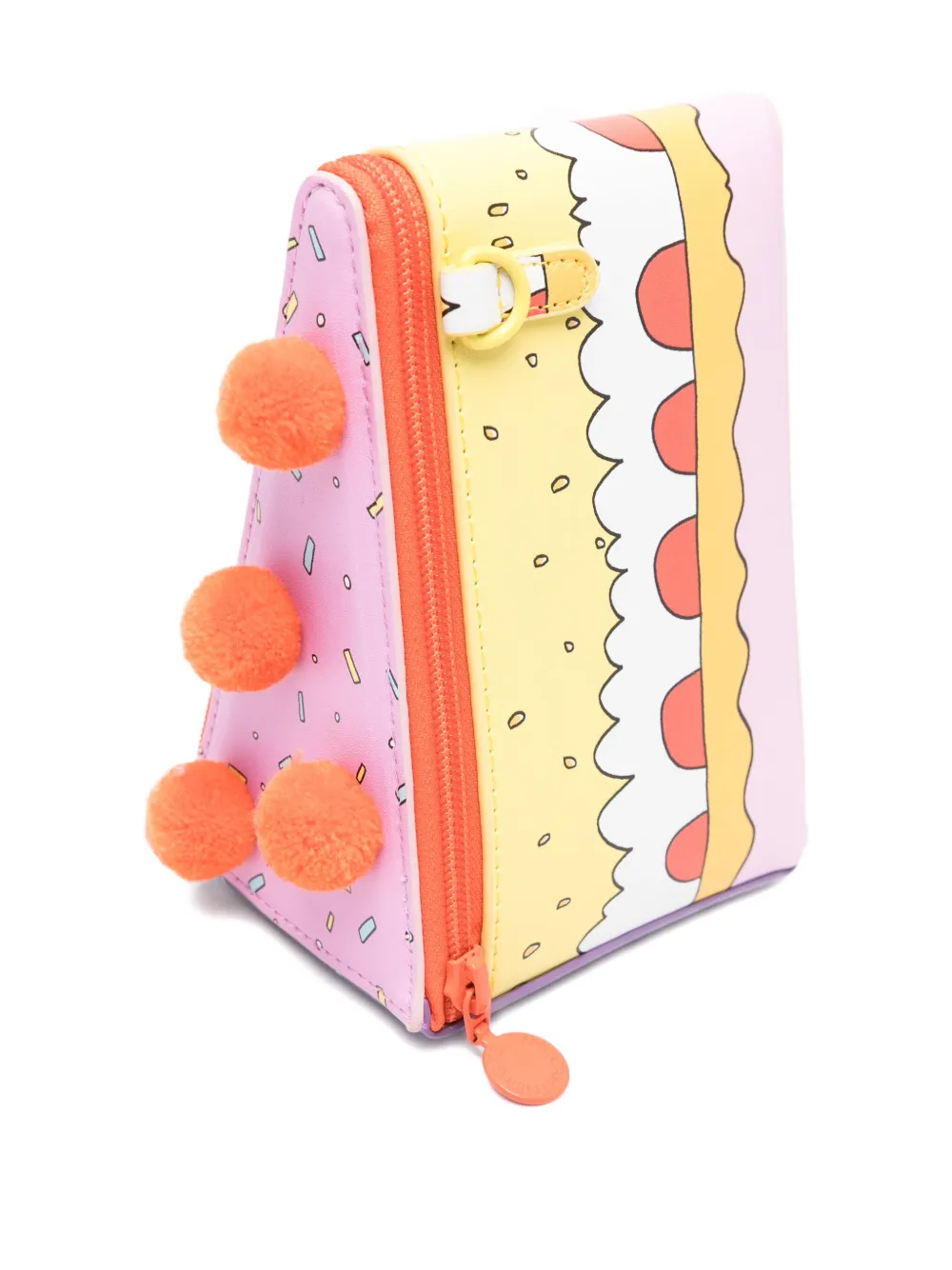 Stella McCartney Kids Tas met pompon en print 999 MULTICOLOR