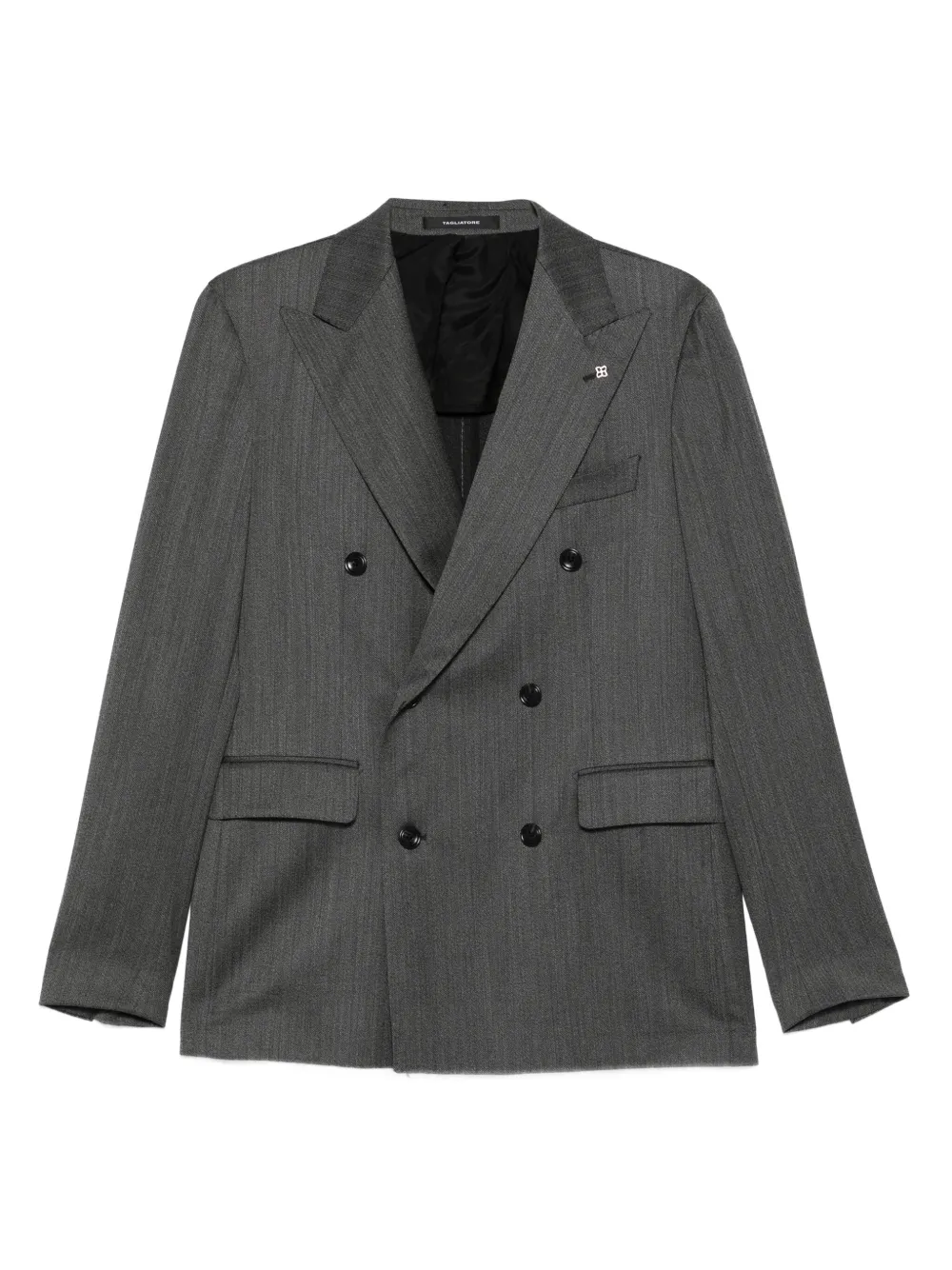 Tagliatore double-breasted tailored-trousers suit - グレー Tagliatore double-breasted tailored-trousers suit - グレー