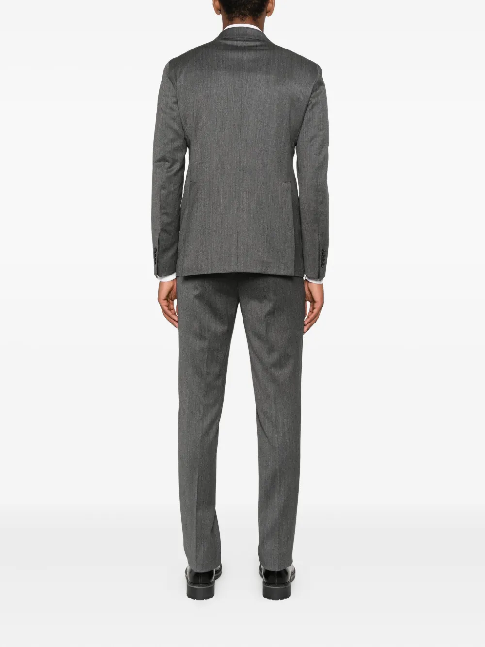 Tagliatore double-breasted tailored-trousers suit Grijs
