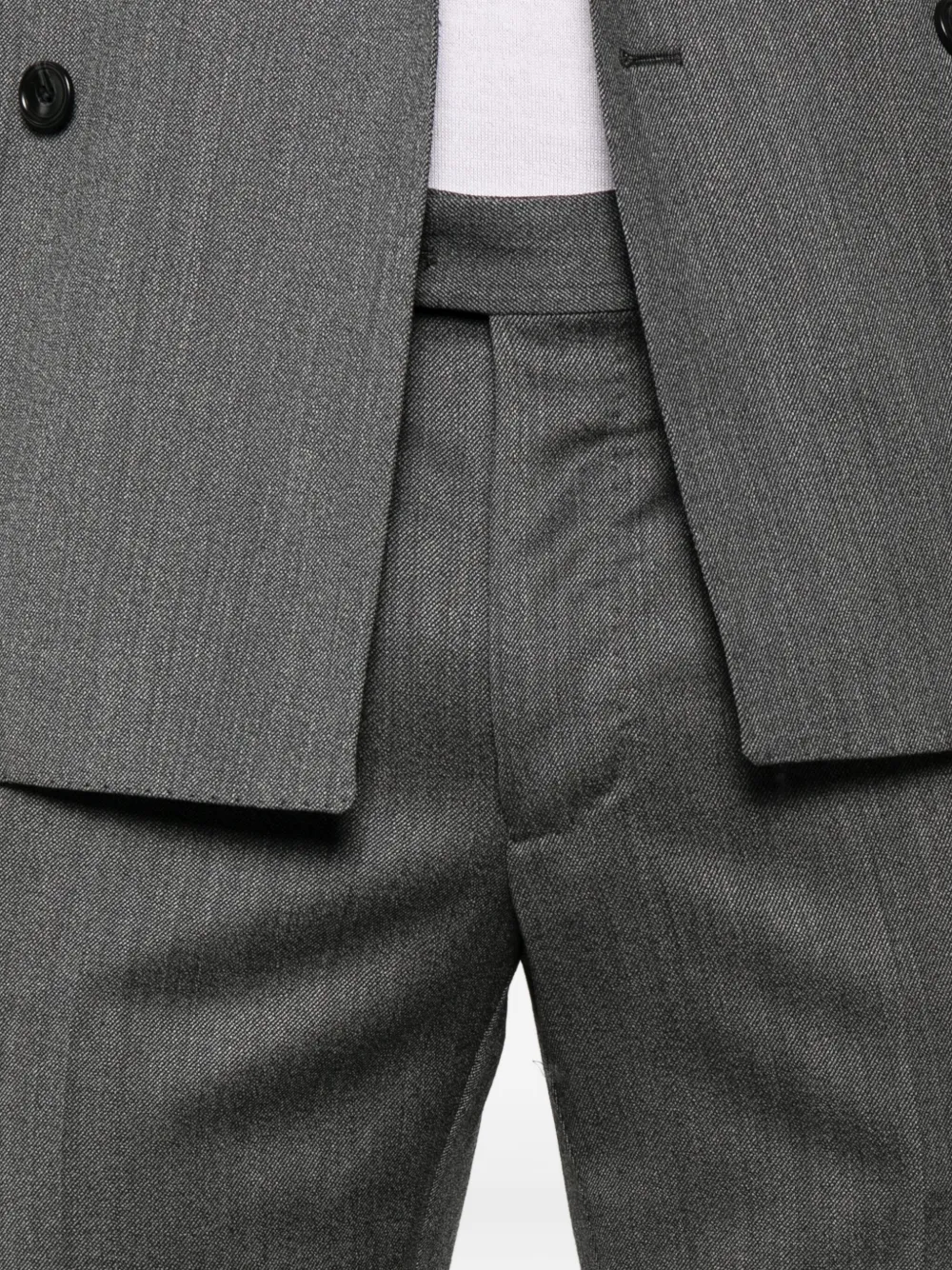 Tagliatore double-breasted tailored-trousers suit Grijs