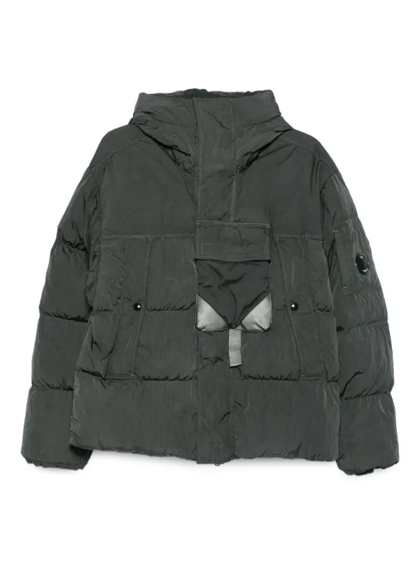 Company Lens-detail Hooded Puffer Jacket Green FARFETCH PH