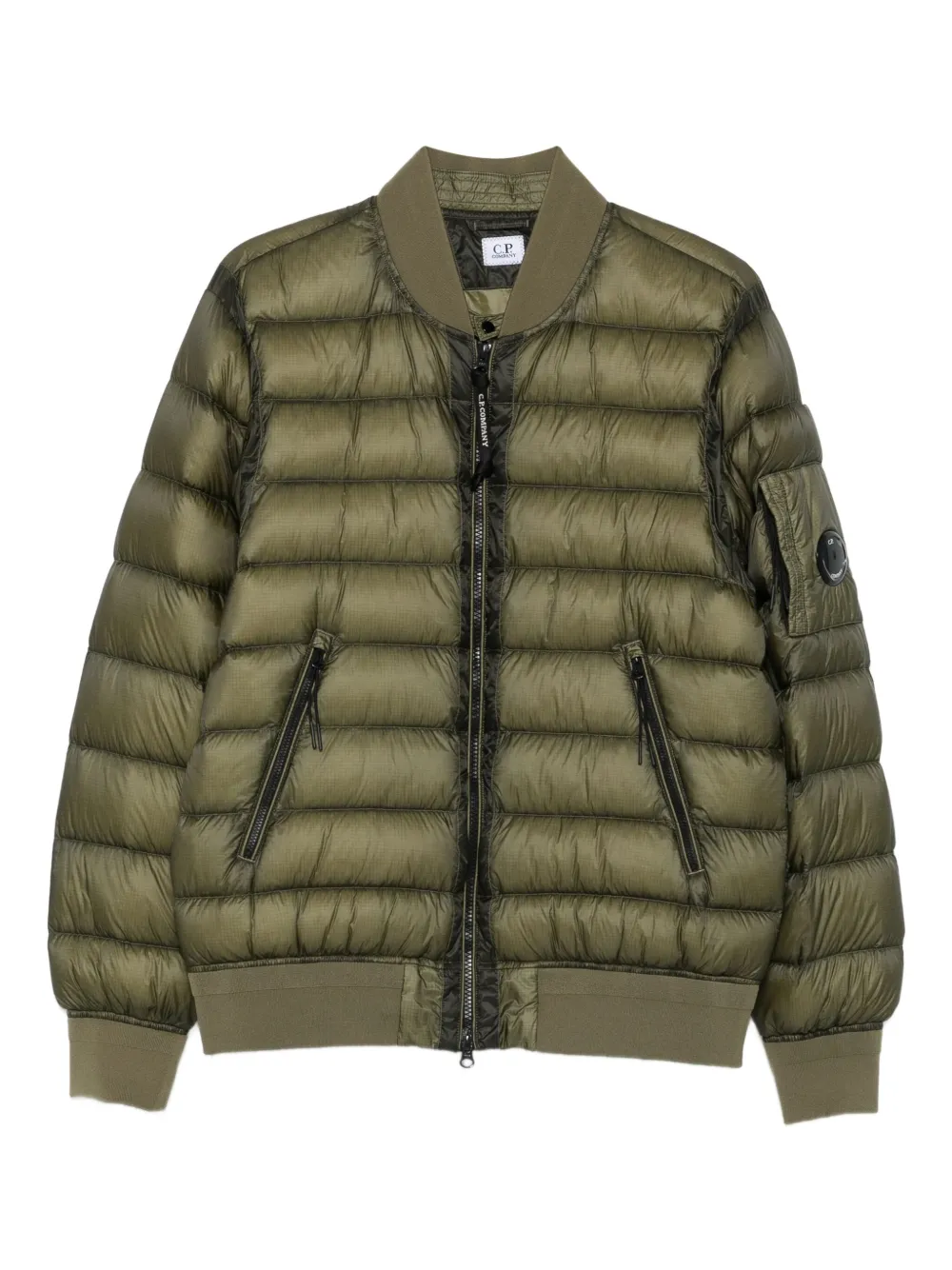 C.P. Company D.D. Shell padded bomber jacket Groen