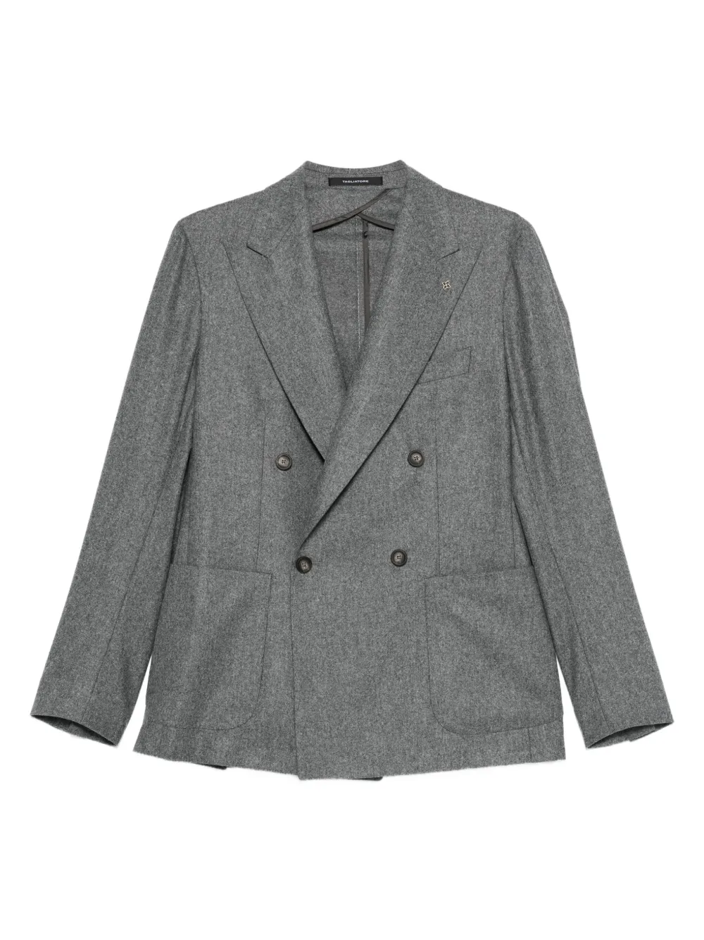 Tagliatore double-breasted wool suit Grijs