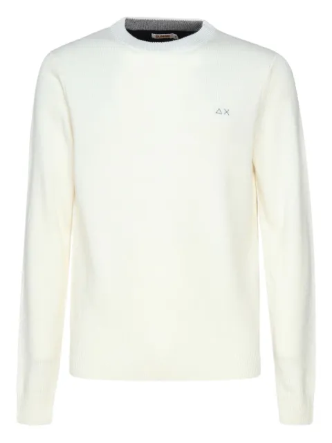 Sun68 embroidered-logo sweater