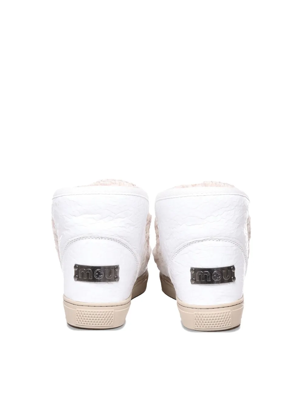 Mou Eskimo 15.5 crochet-detail boots White