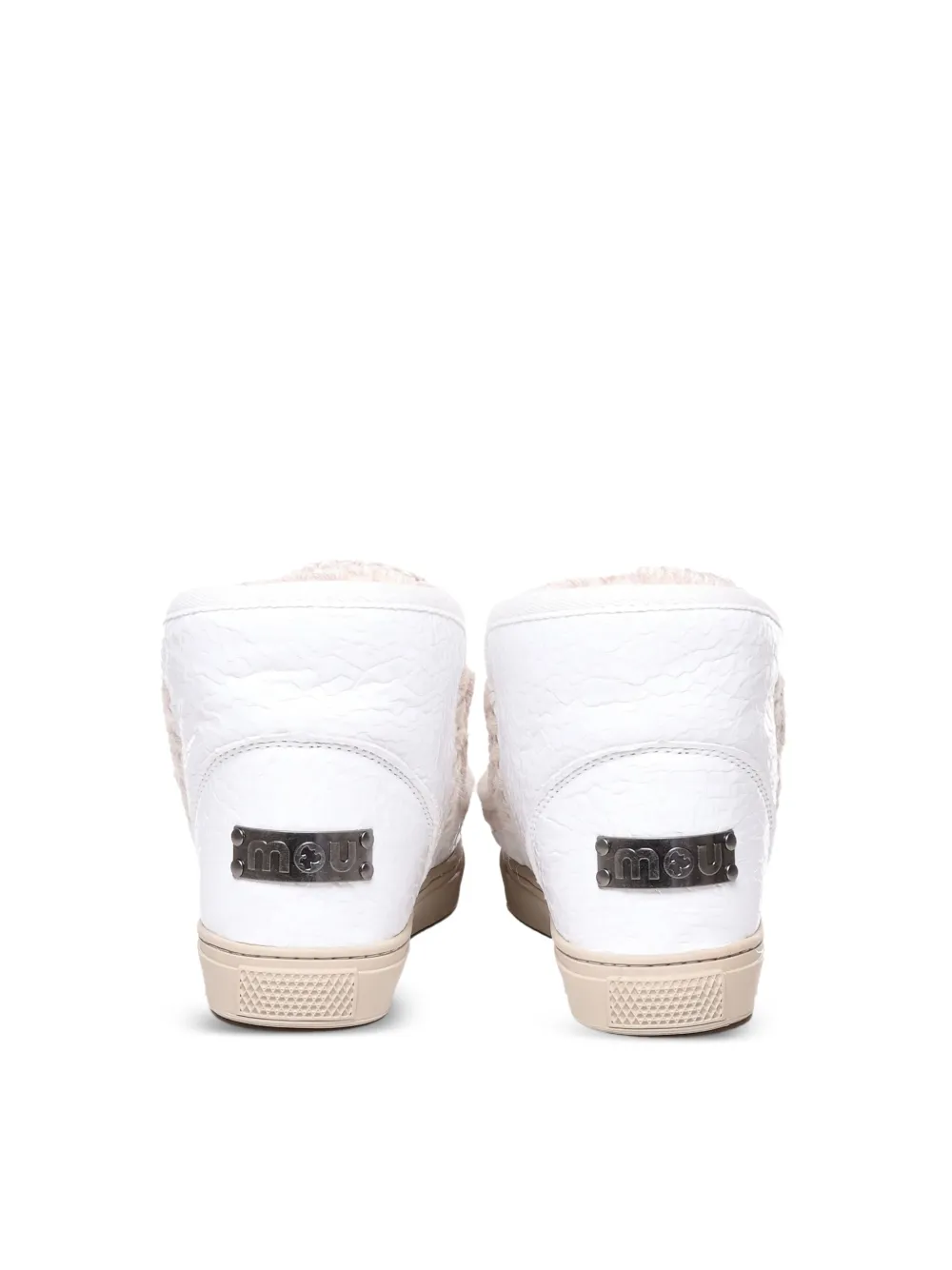 Mou Eskimo 15.5 crochet-detail boots White