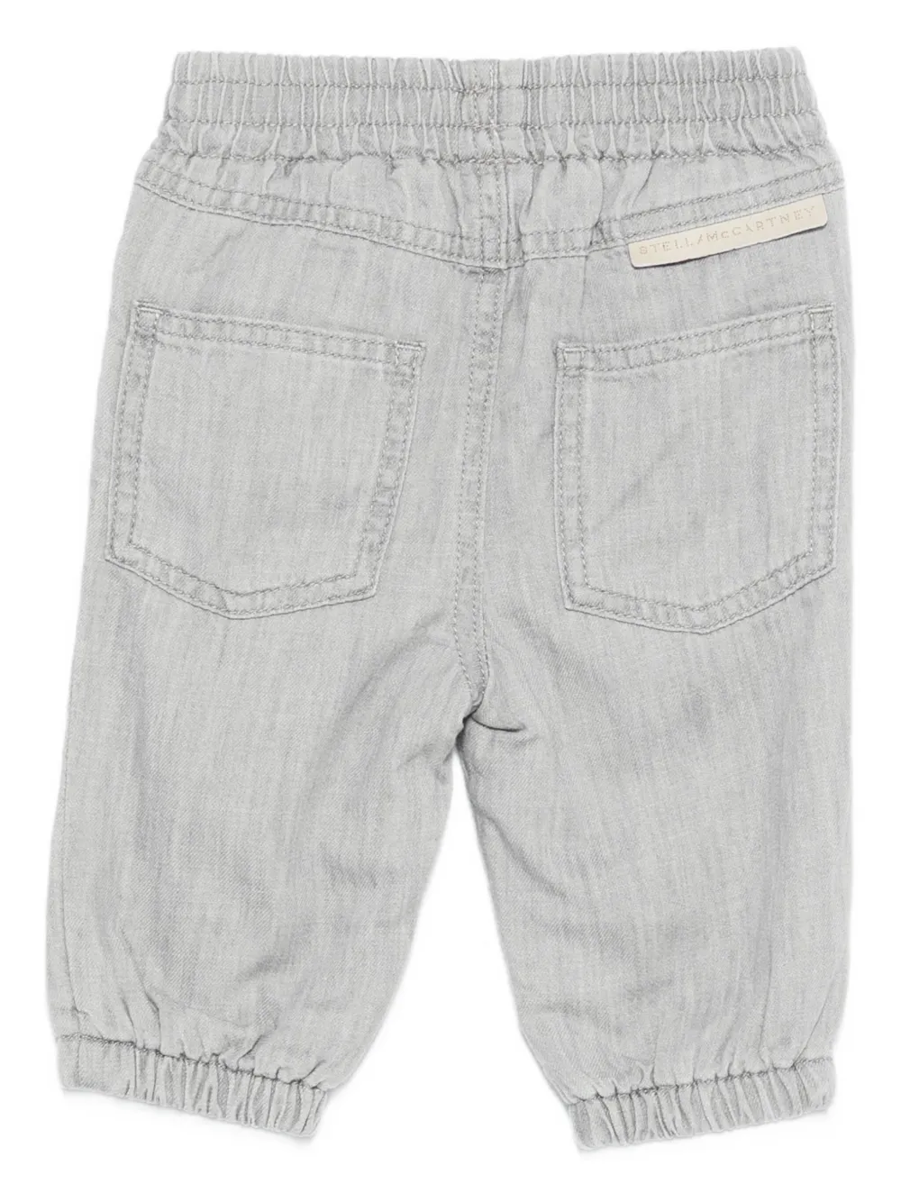 Stella McCartney Kids Broek met elastische taille en eekhoornprint Grijs