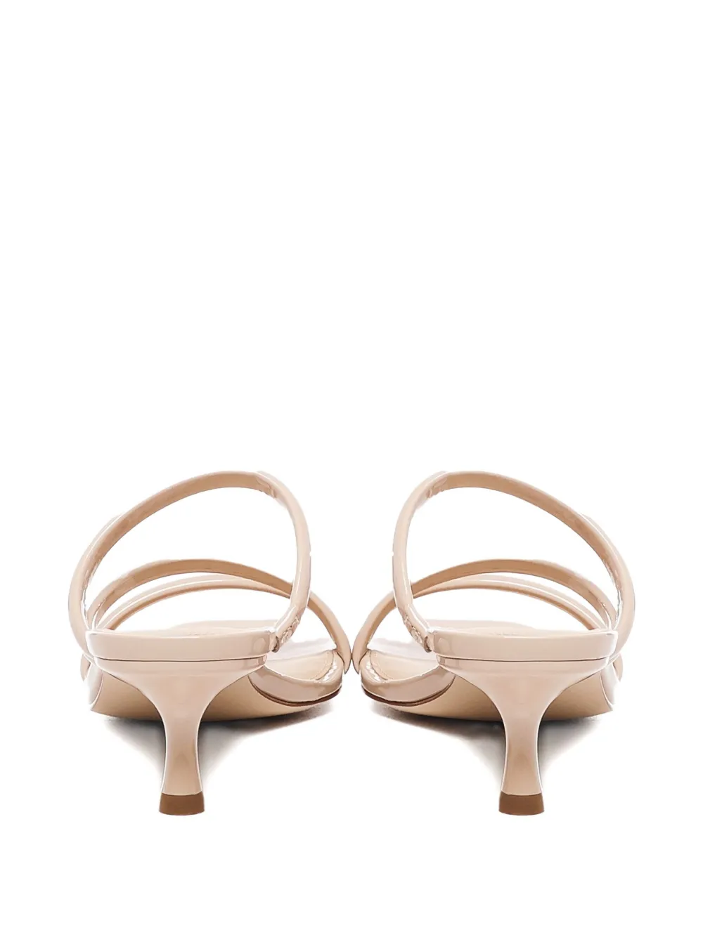 Michael Kors square-toe three-band sandals Neutrals