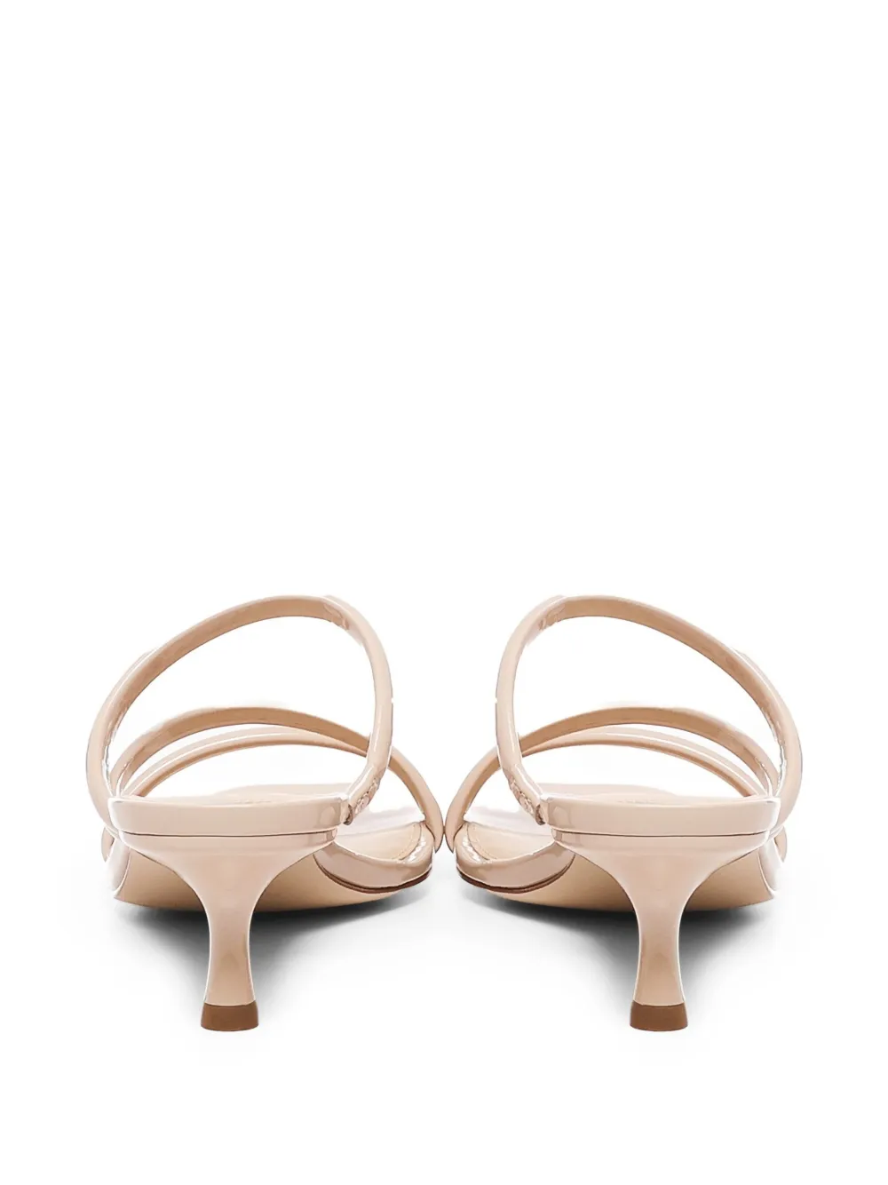 Michael Kors square-toe three-band sandals Neutrals