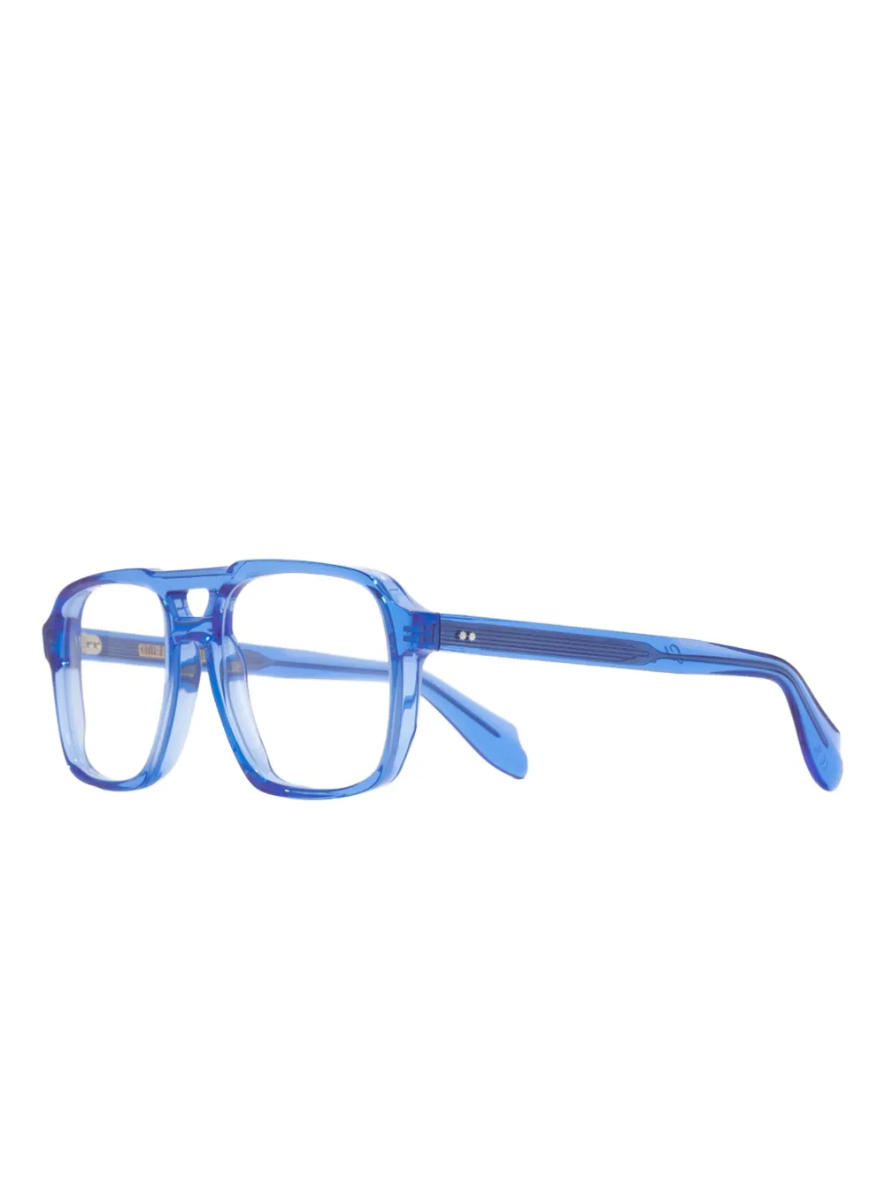 Cutler & Gross Bril met piloten montuur Blauw
