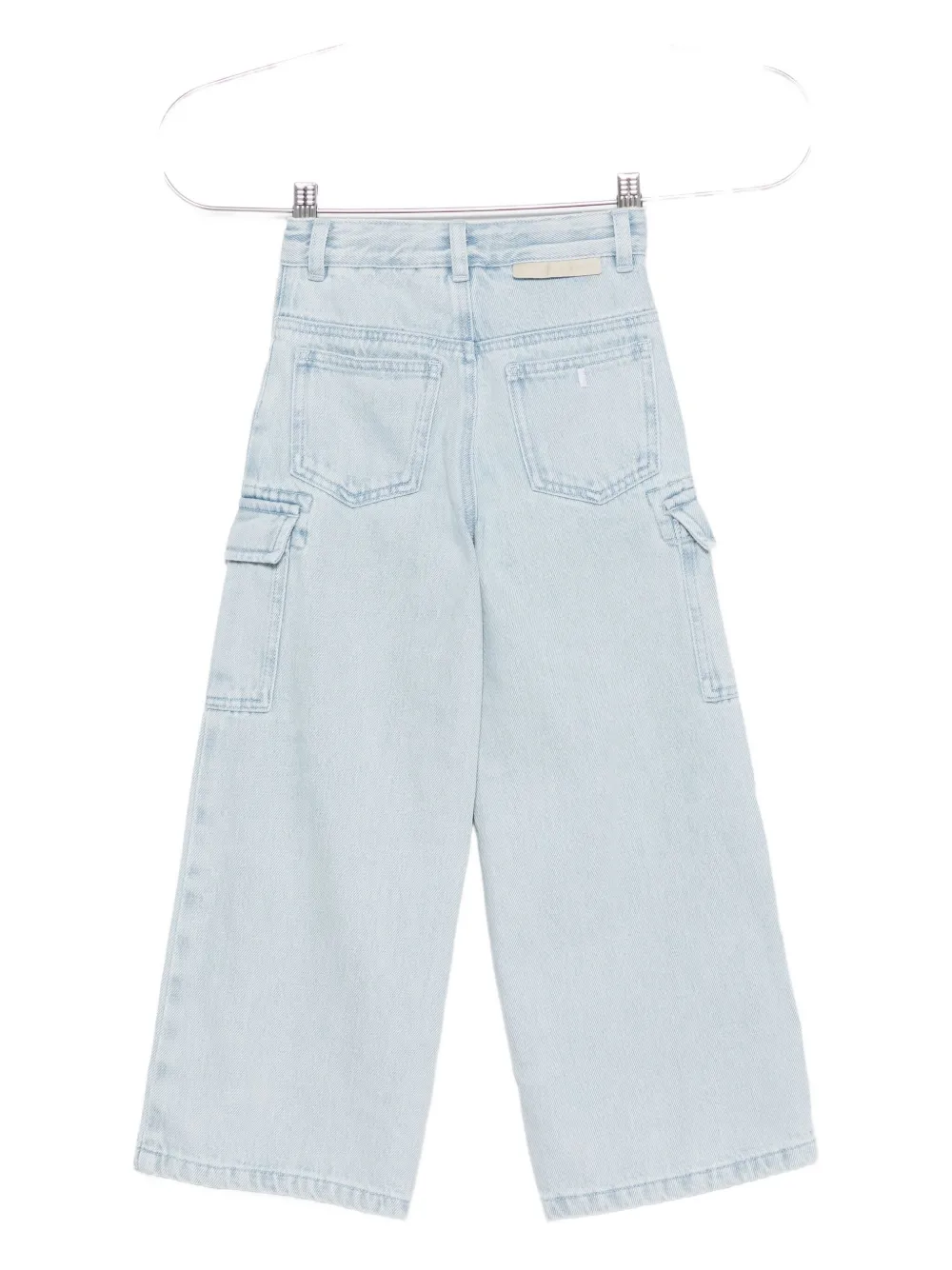 Stella McCartney Kids Cargo broek met ritsdetail en zak Blauw