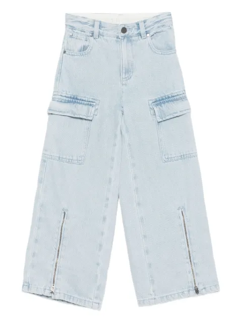 Stella McCartney Kids cargo pocket zip-detail trousers