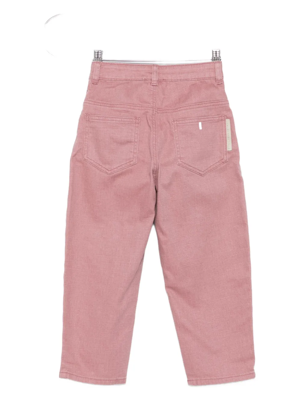 Stella McCartney Kids Jeans met geborduurde vogels Roze