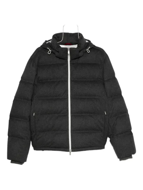 Brunello Cucinelli hooded quilted padded jacket