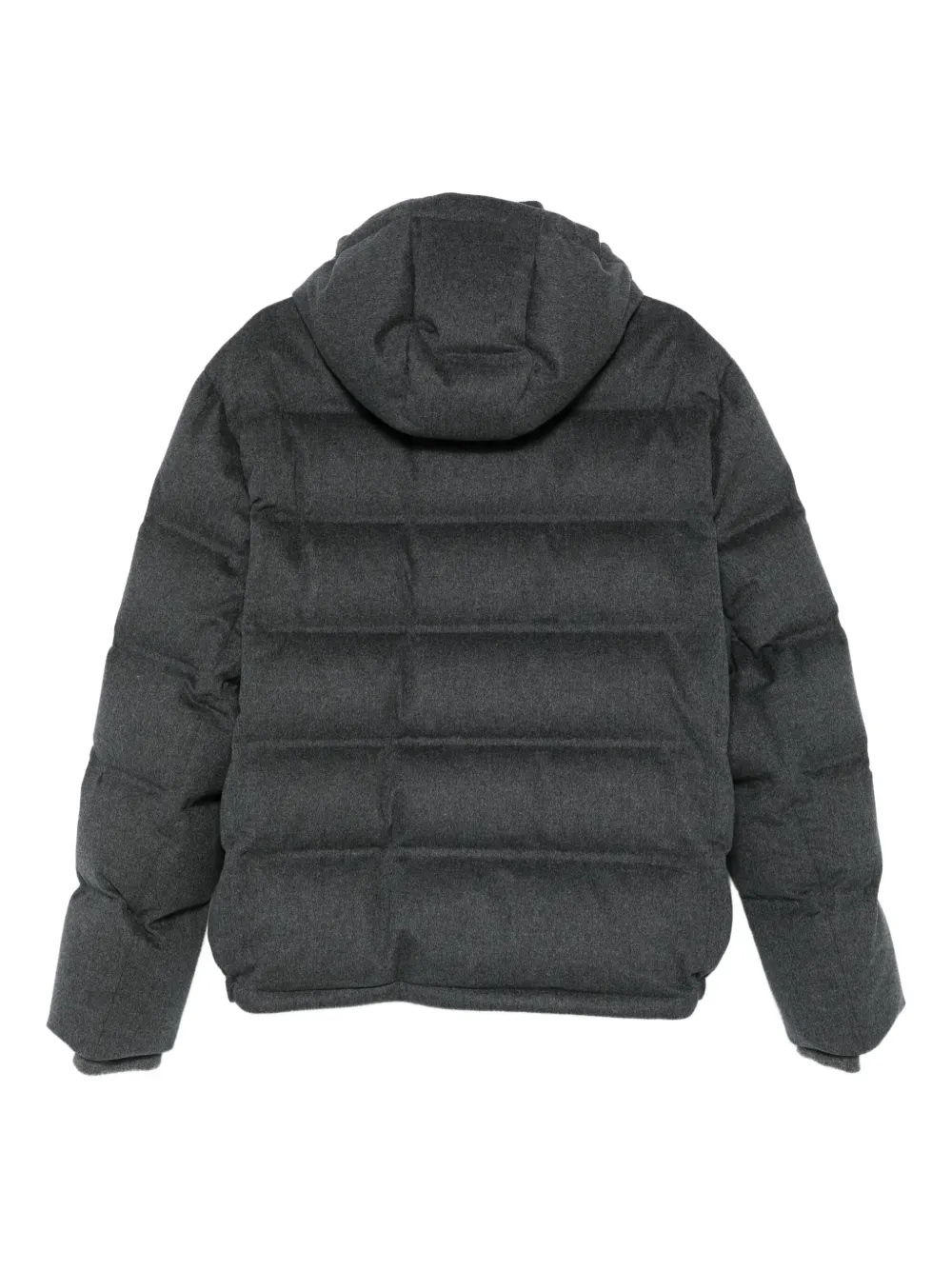 Brunello Cucinelli hooded quilted padded jacket Grijs