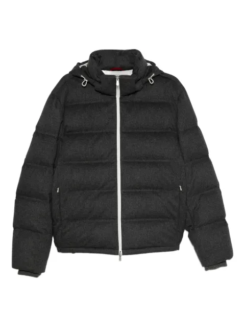 Brunello Cucinelli hooded quilted padded jacket