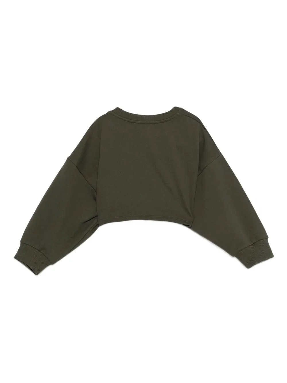 Balmain Kids Top met logoprint en knoopdetail Groen