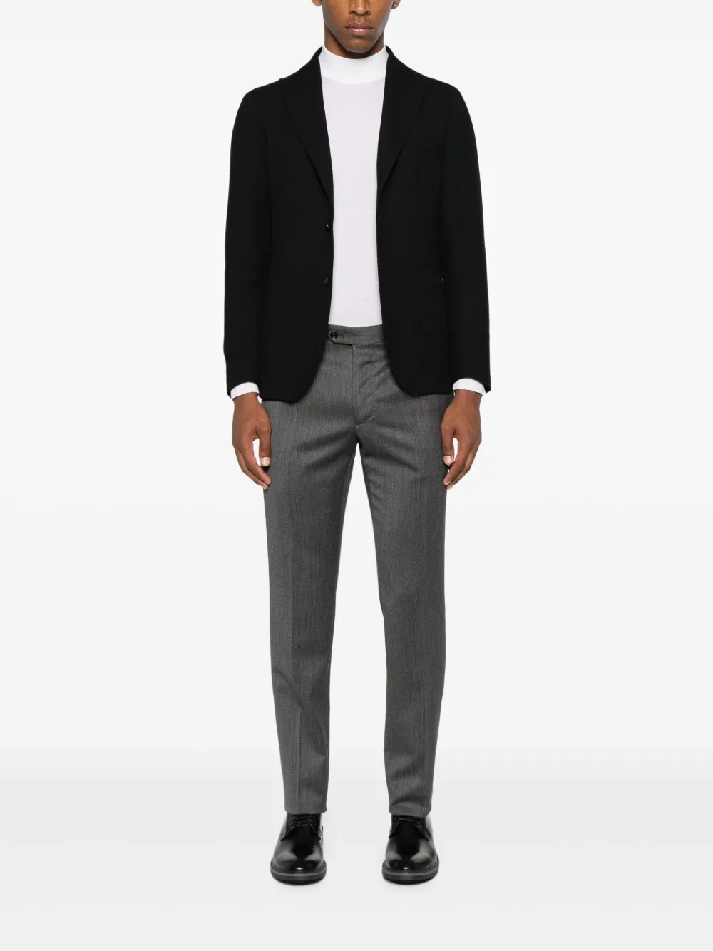 Tagliatore Blazer met enkele rij knopen Zwart