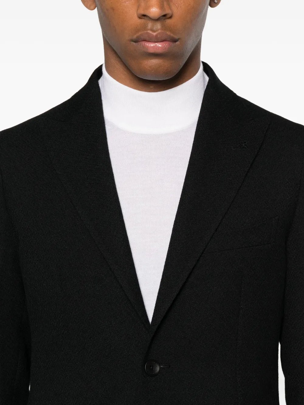 Tagliatore Blazer met enkele rij knopen Zwart