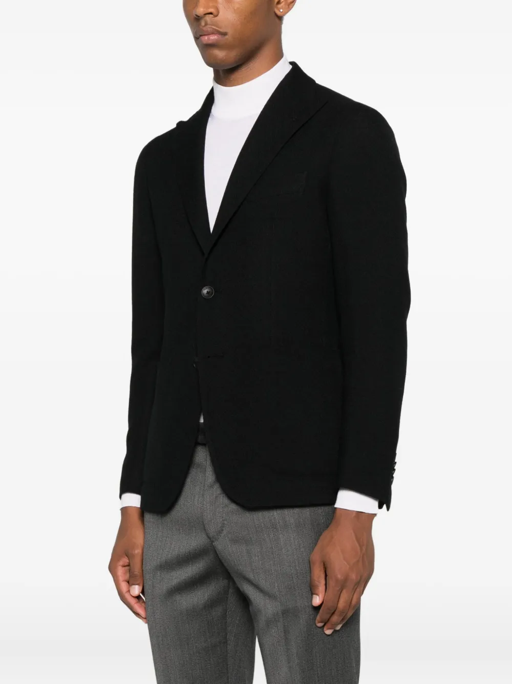 Tagliatore Blazer met enkele rij knopen Zwart