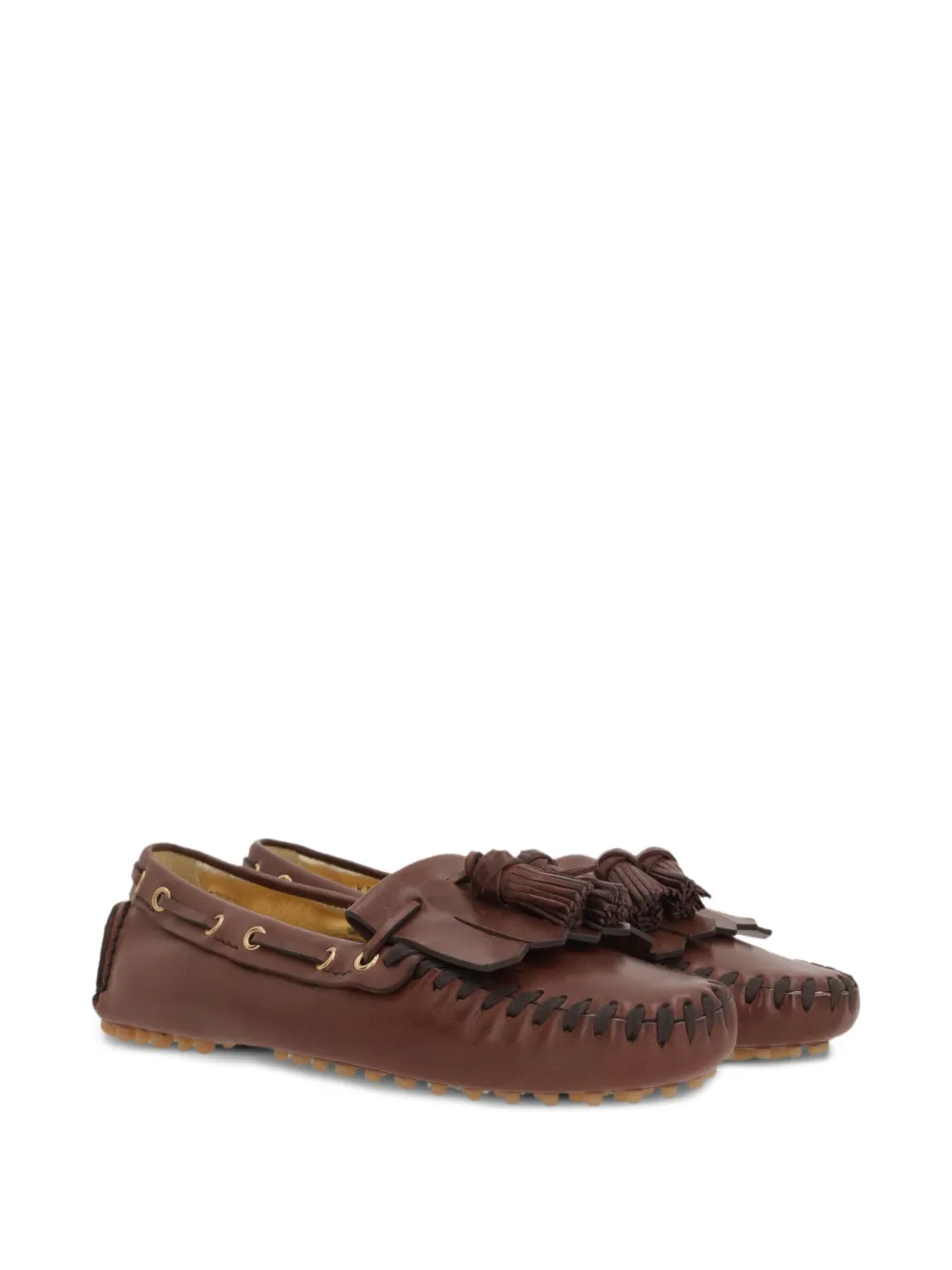Car Shoe tassel-embellished leather loafers Bruin
