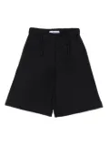 Emporio Armani Kids textured button-fastening trousers - Blue