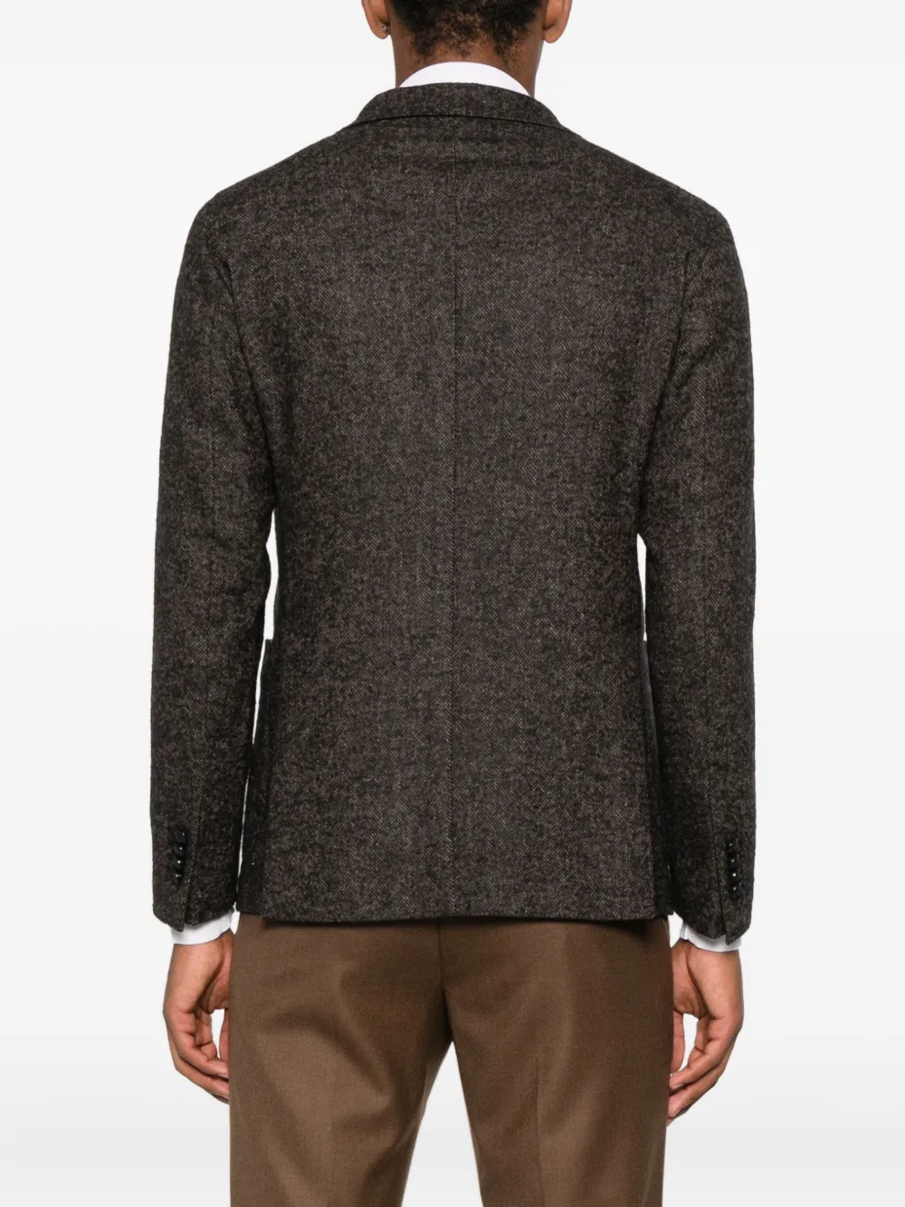 Tagliatore Blazer met visgraatpatroon Bruin