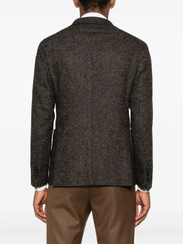 Tagliatore ヘリンボーン シングルジャケット | ブラウン