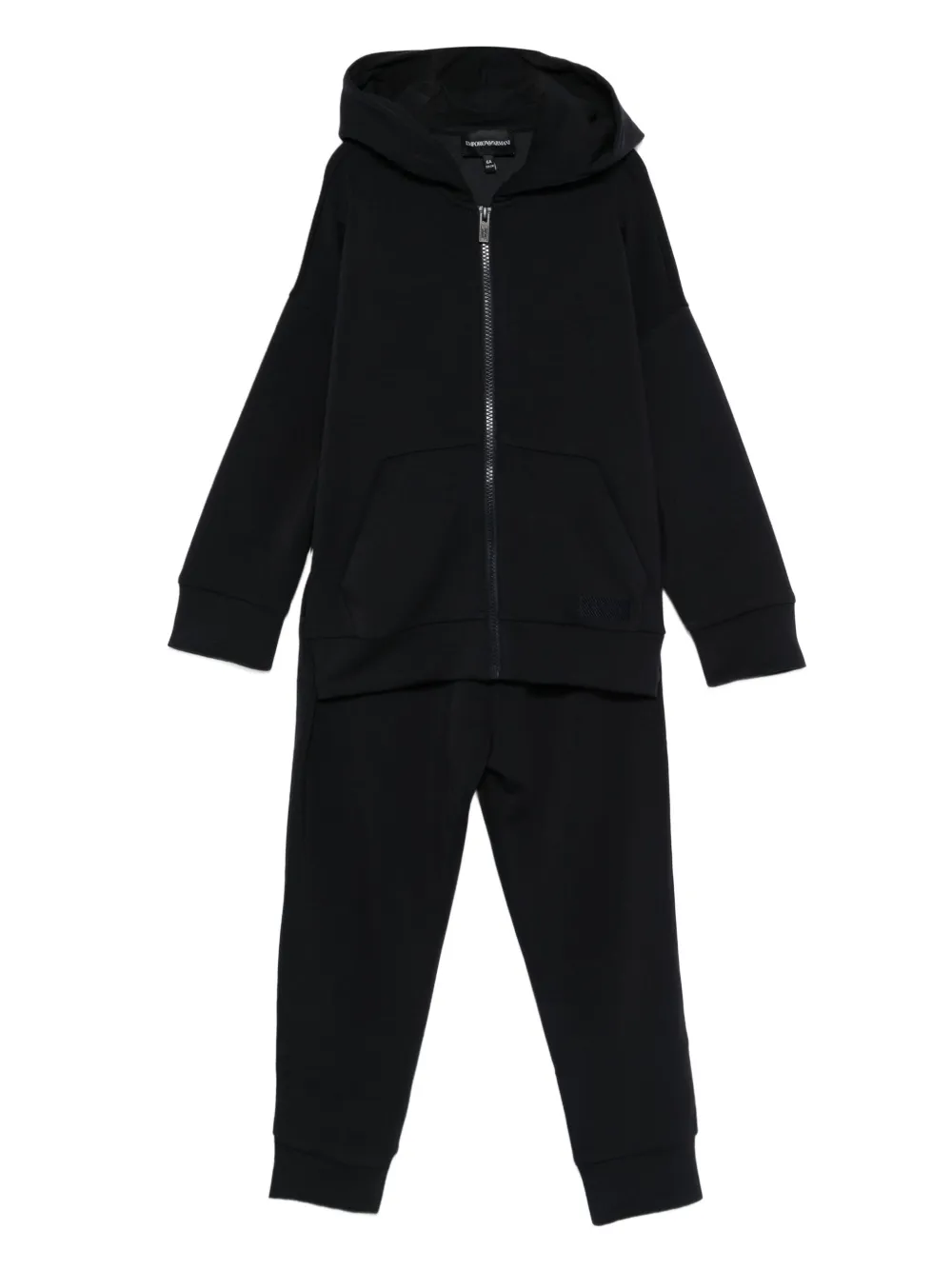 Emporio Ar i Kids hooded zip-up tracksuit Blauw