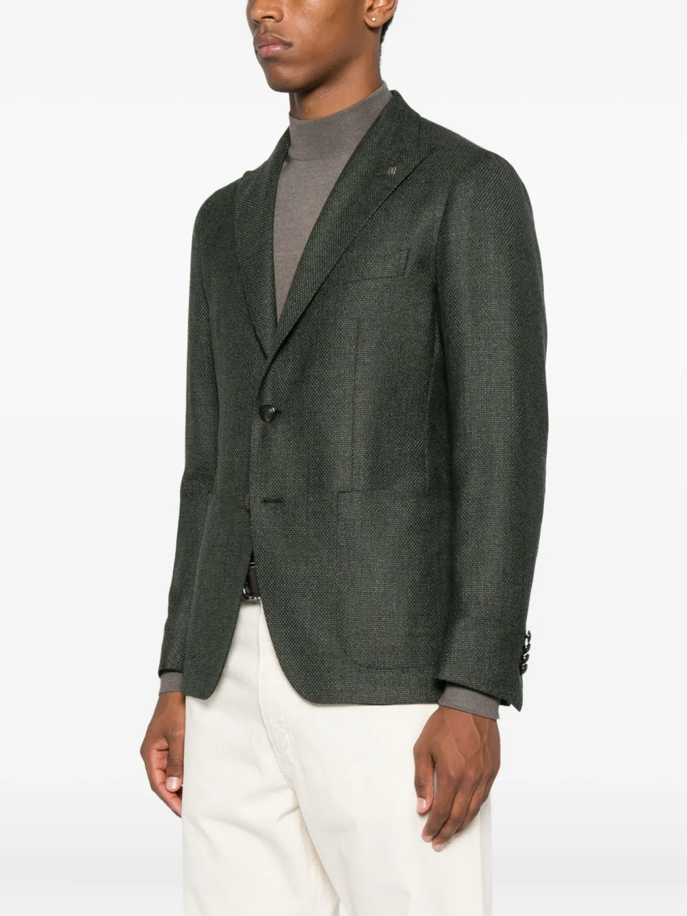 Tagliatore Blazer met enkele rij knopen Groen