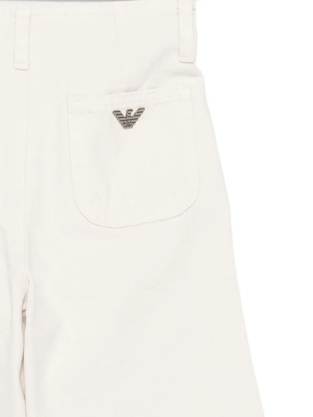 Emporio Armani Kids button-fastening trousers Beige