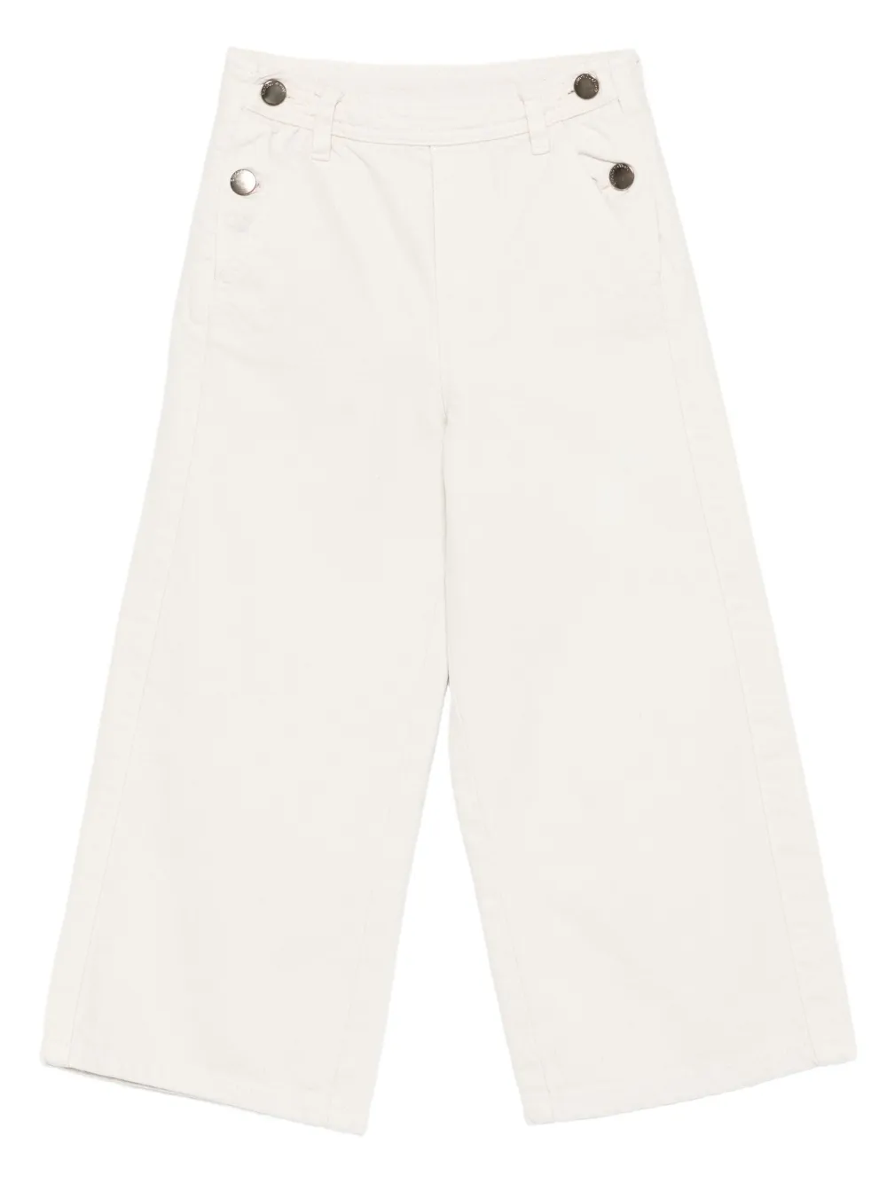 Emporio Ar i Kids button-fastening trousers Beige
