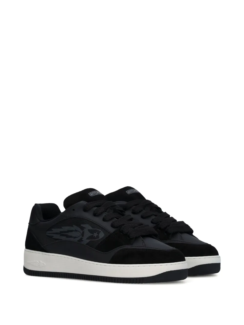Enterprise Japan Bold Rocket flame-detail low sneakers Black