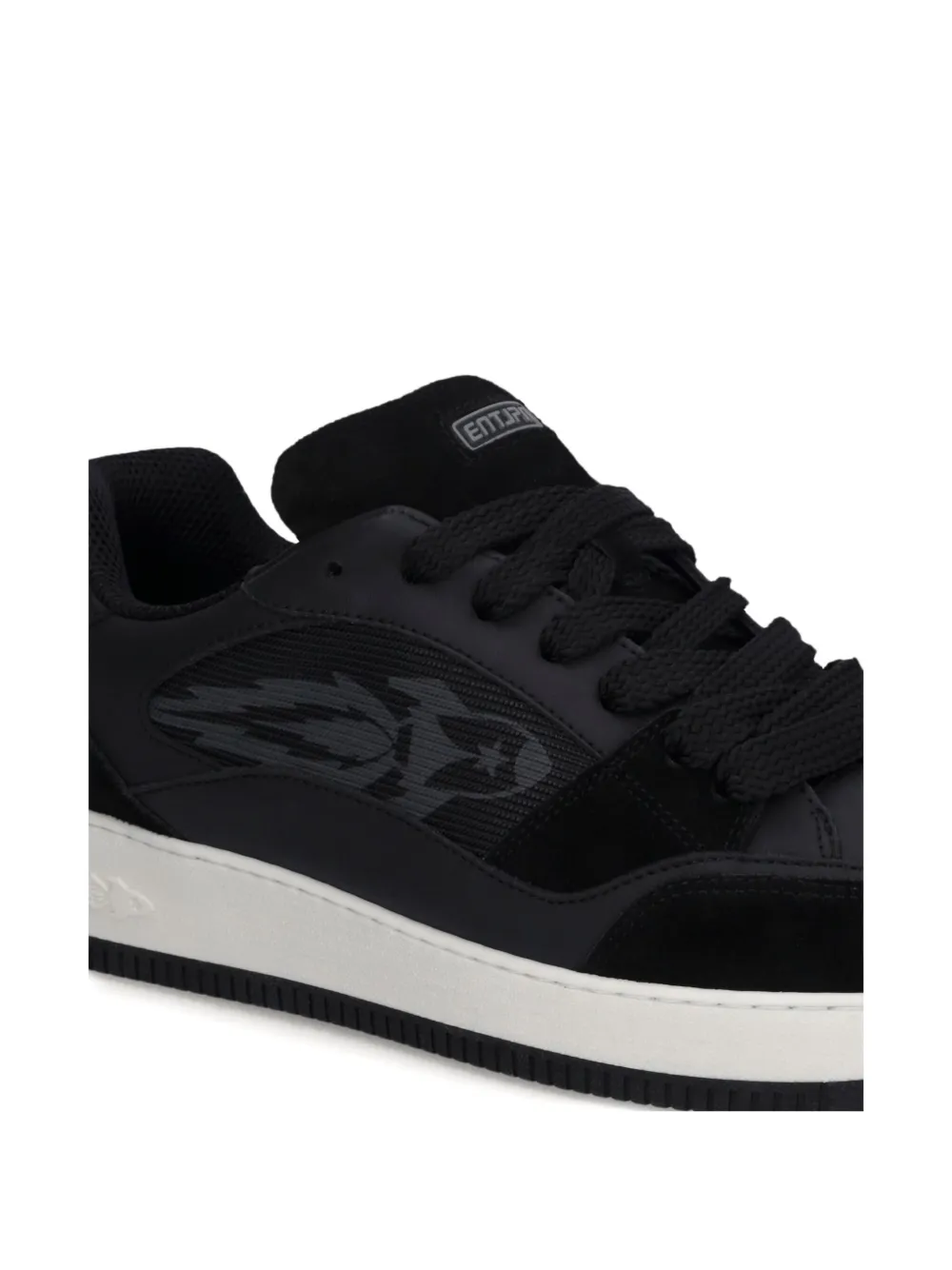 Enterprise Japan Bold Rocket flame-detail low sneakers Black