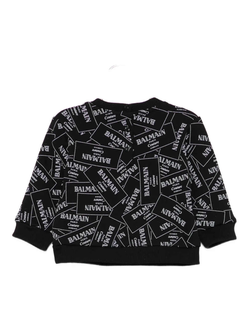 Balmain Kids Sweater met logoprint Zwart