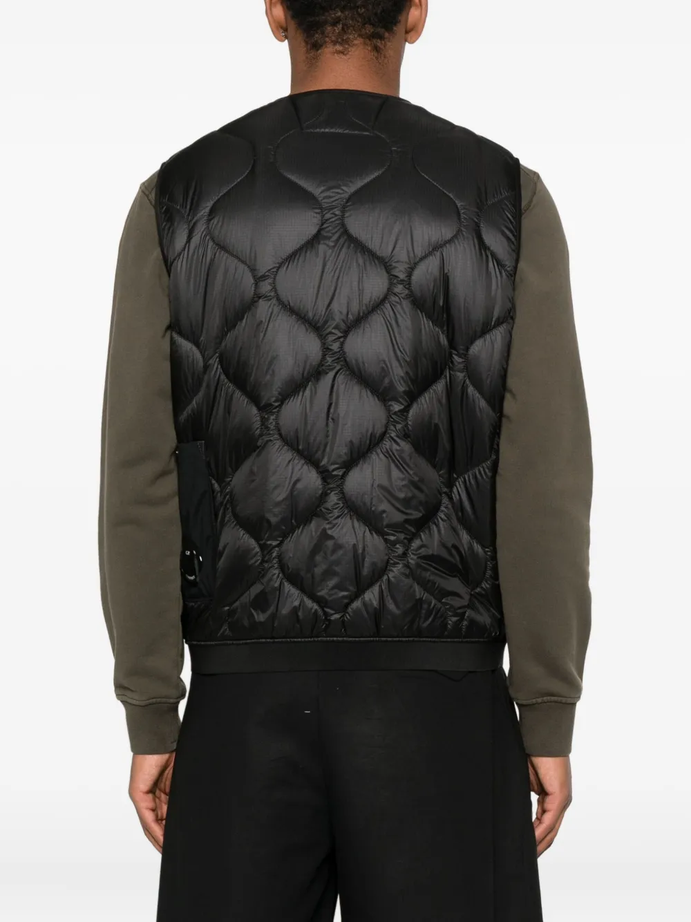 C.P. Company D.D. Shell quilted panelled gilet Zwart