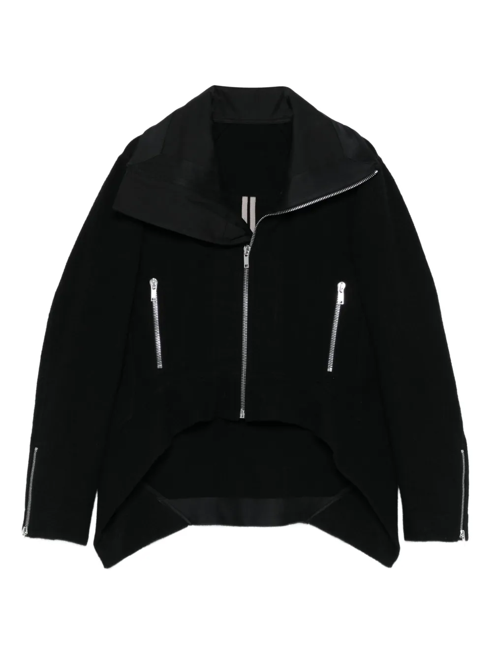 Rick Owens zip-front jacket Zwart