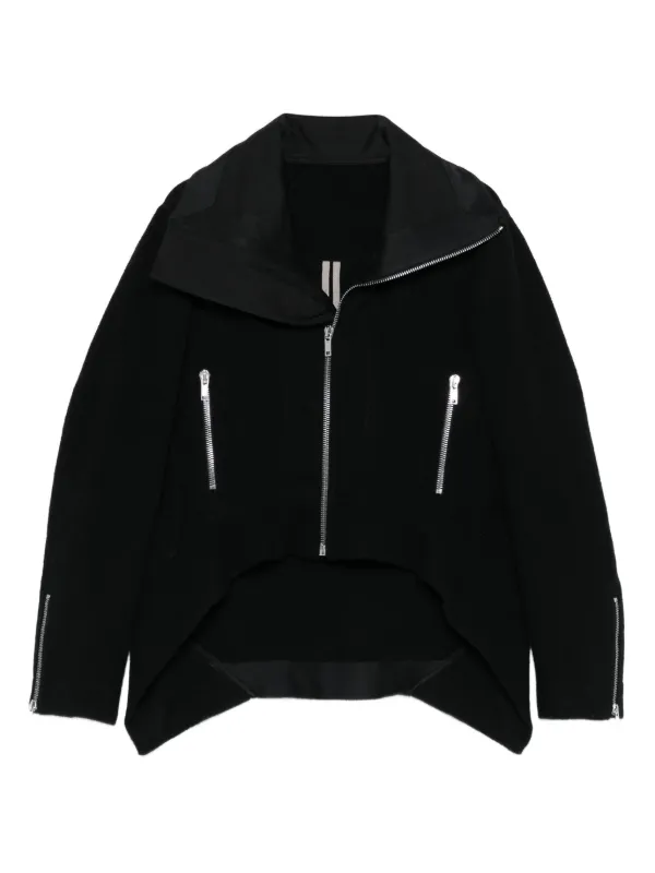 Rick Owens ジップアップ ジャケット | ブラック | FARFETCH JP