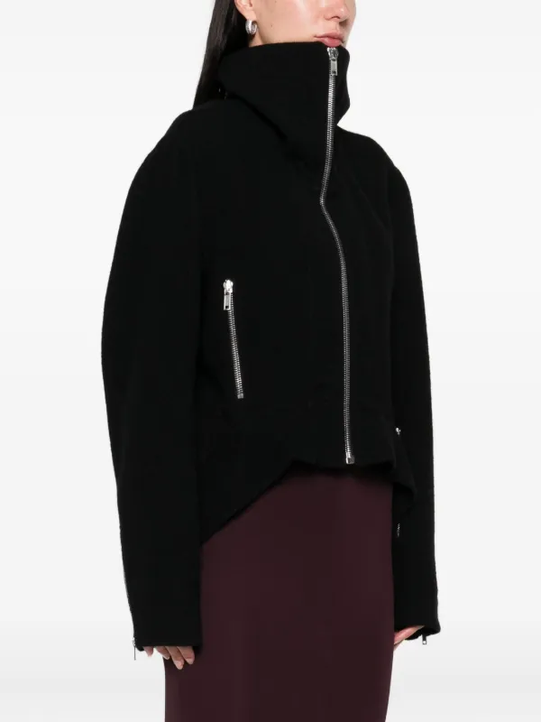 Rick Owens ジップアップ ジャケット | ブラック | FARFETCH JP